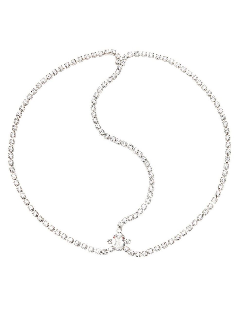Jennifer Behr Sparkling Silver Alice Necklace